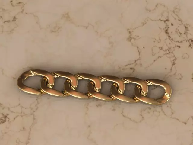 Chain19 gold chain 3D print model