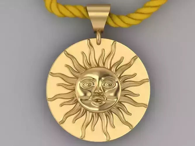 sun necklace