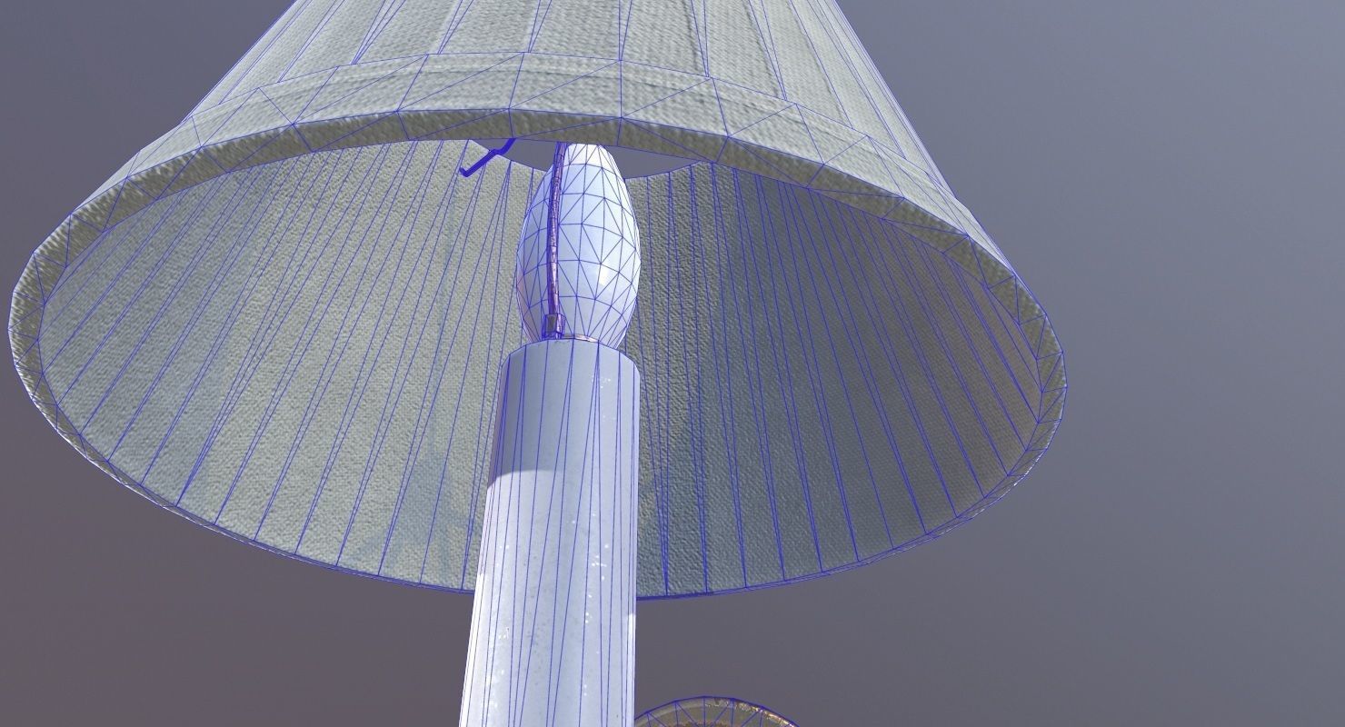 Wall Lamp Game Ready Low-poly 3D model_25