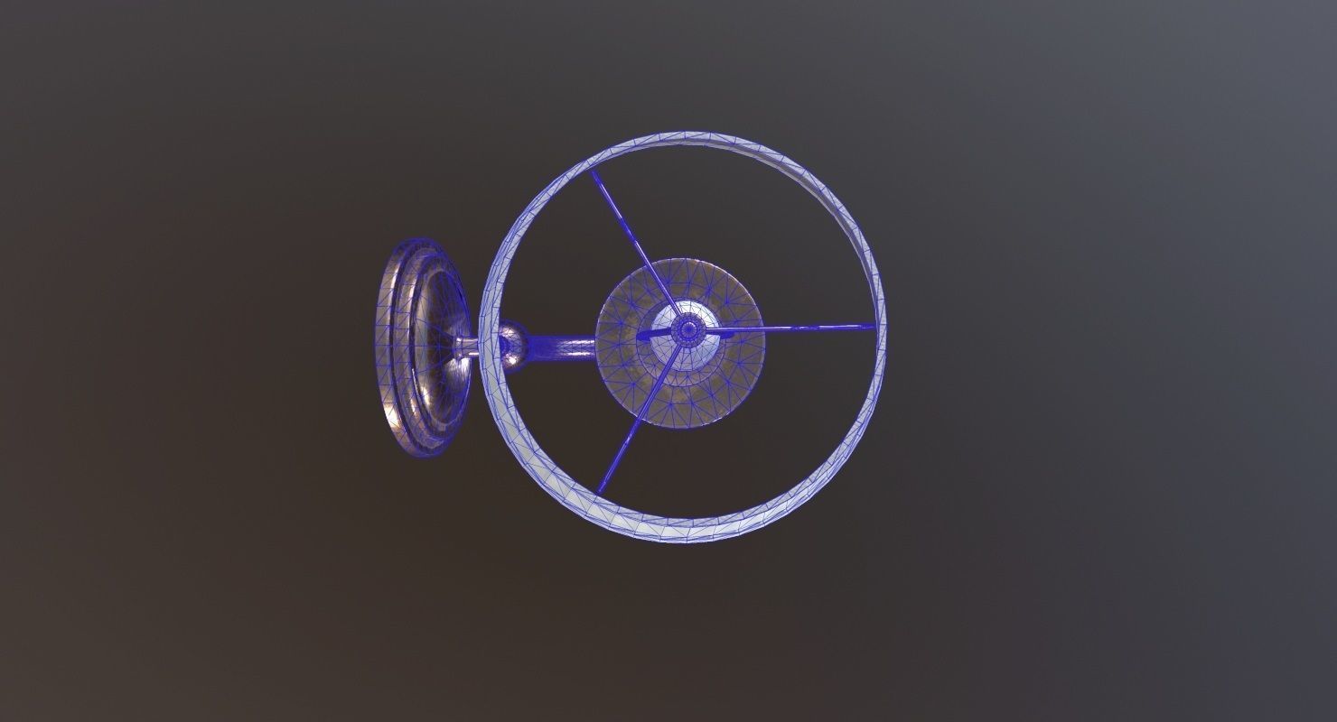 Wall Lamp Game Ready Low-poly 3D model_19