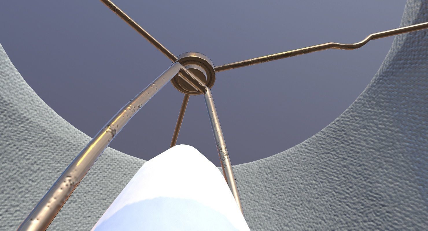 Wall Lamp Game Ready Low-poly 3D model_14