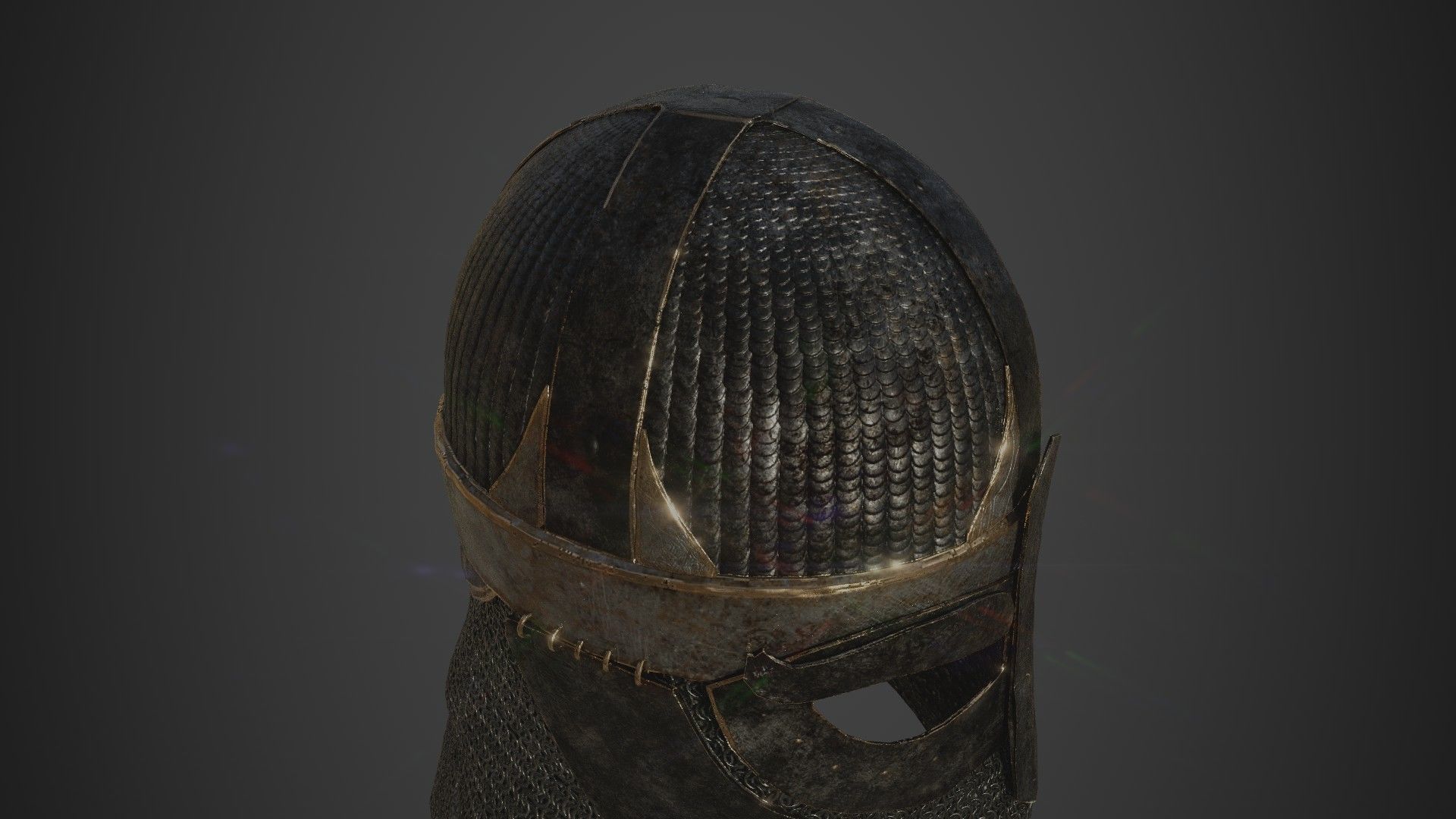 Scandinavian Helmet 3D model_8