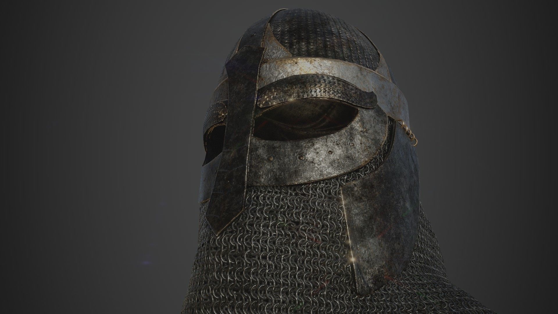 Scandinavian Helmet 3D model_16