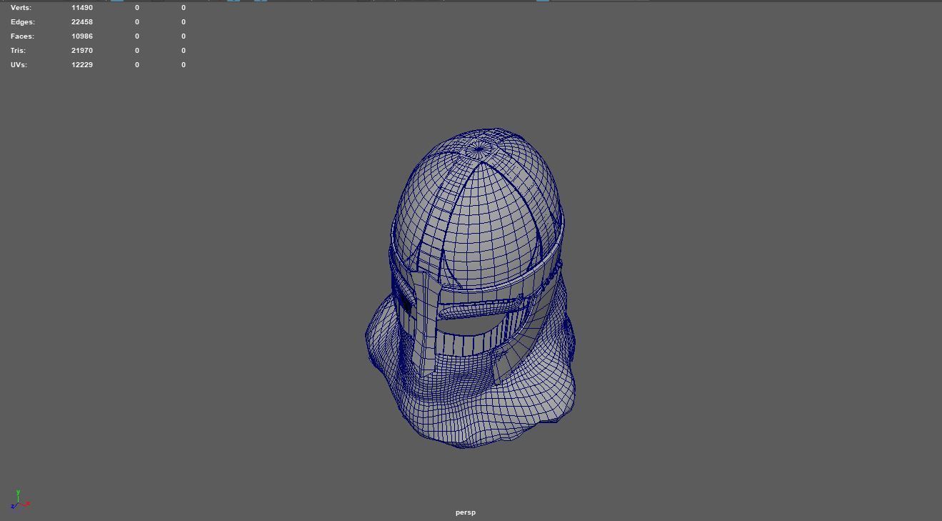 Scandinavian Helmet 3D model_24
