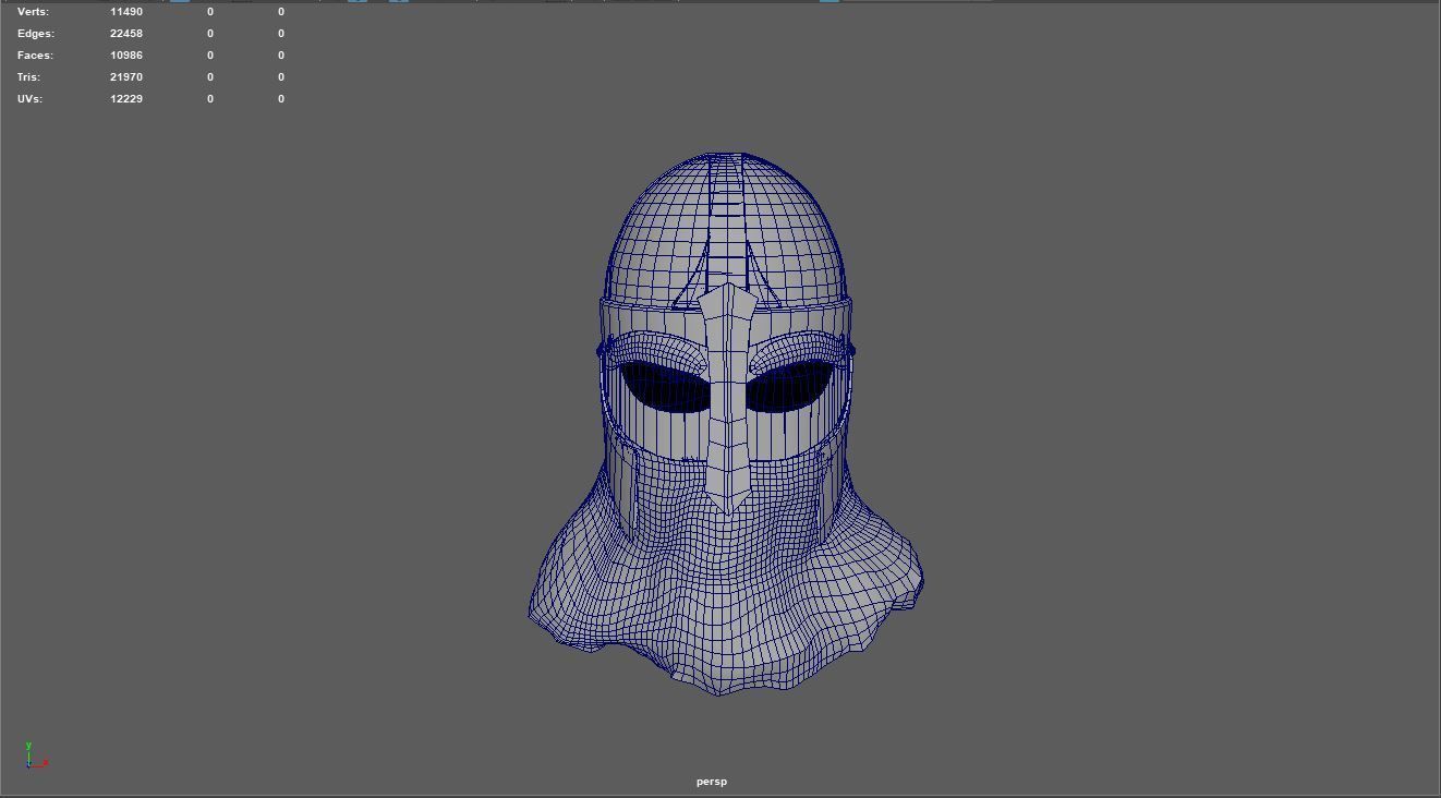 Scandinavian Helmet 3D model_21