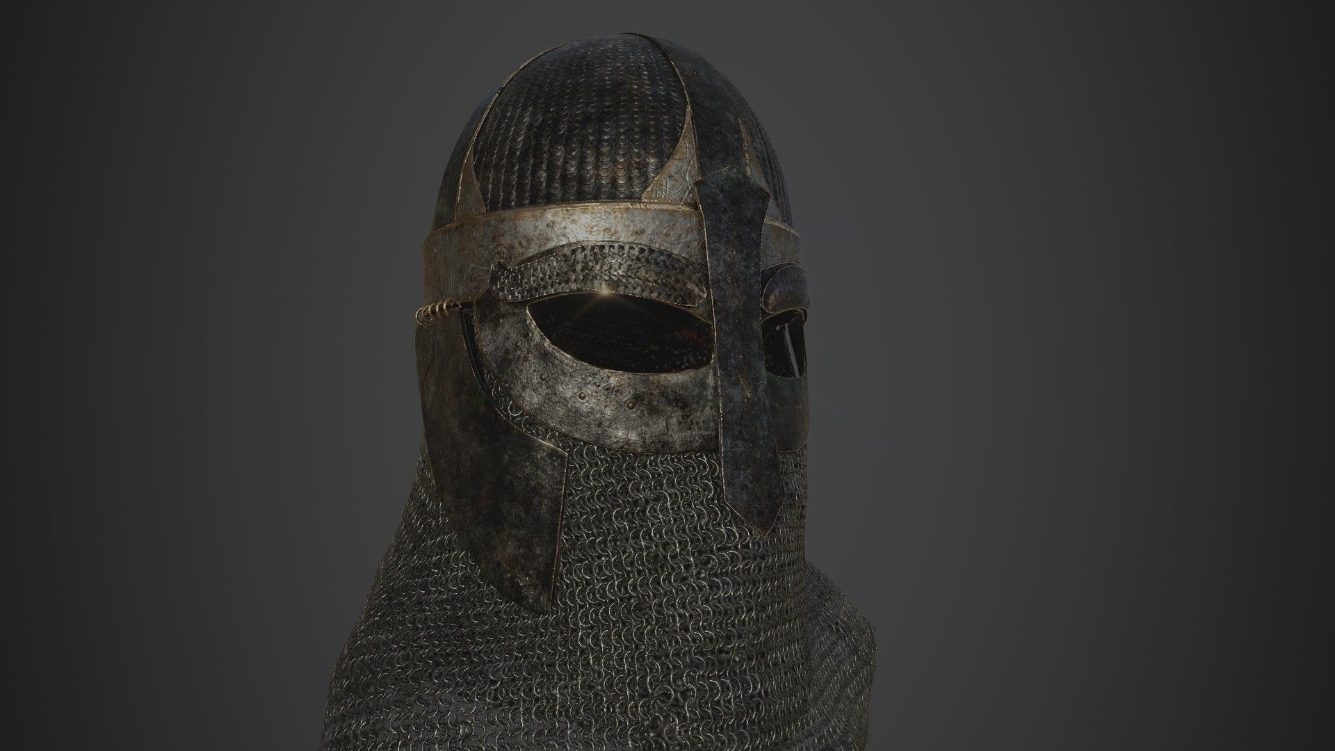 Scandinavian Helmet 3D model_15