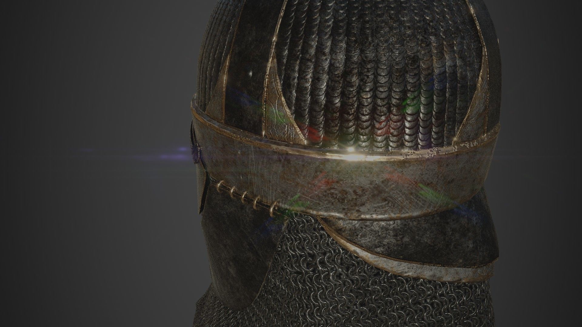 Scandinavian Helmet 3D model_11
