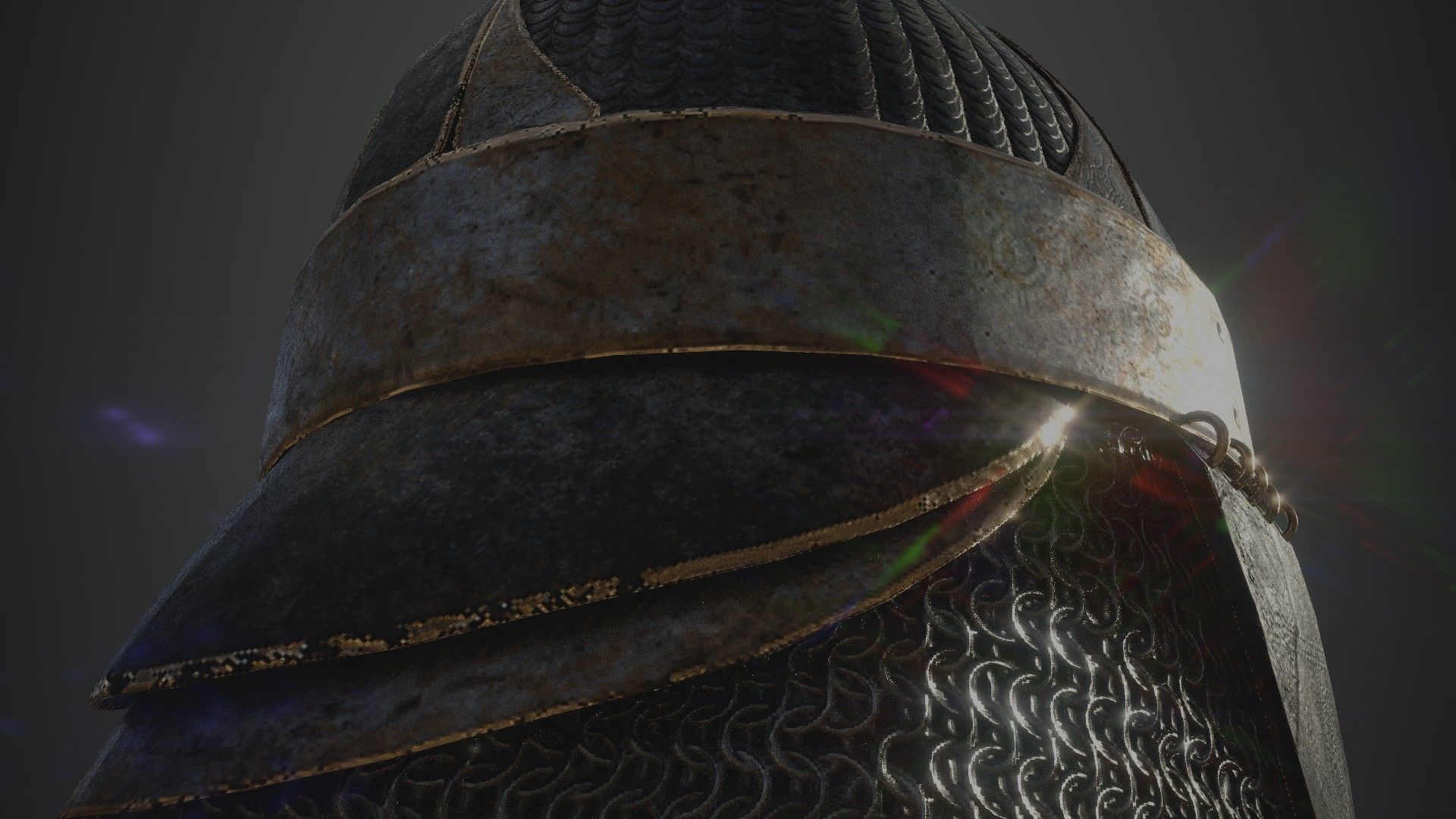 Scandinavian Helmet 3D model_3