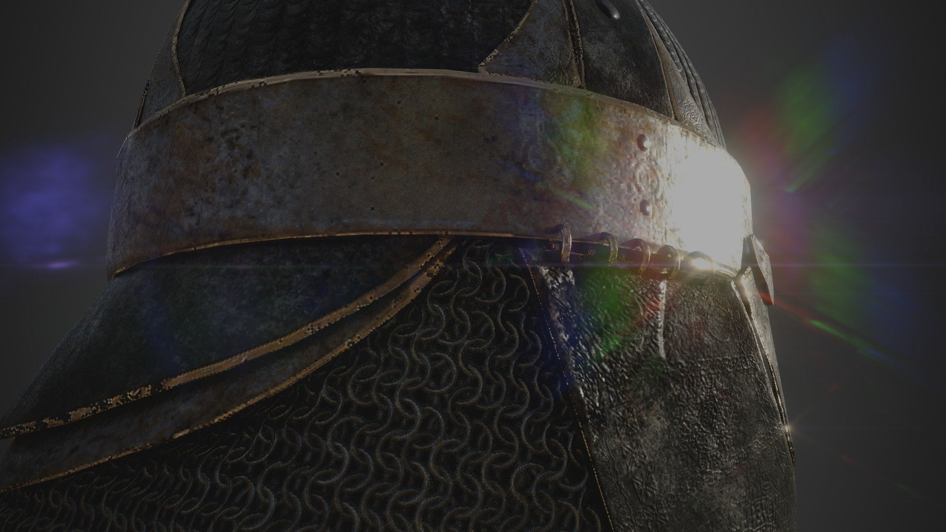 Scandinavian Helmet 3D model_2
