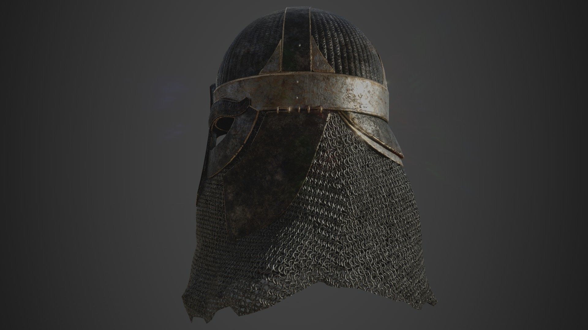 Scandinavian Helmet 3D model_14