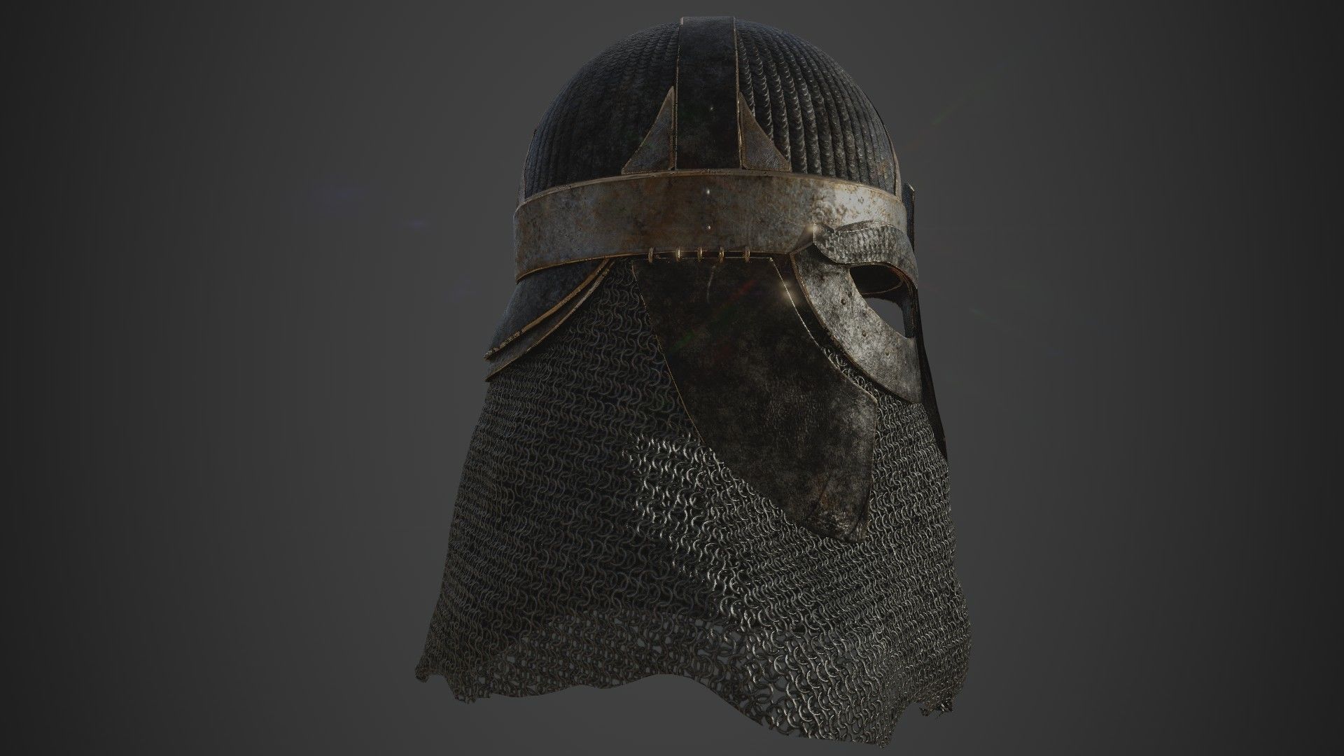 Scandinavian Helmet 3D model_12