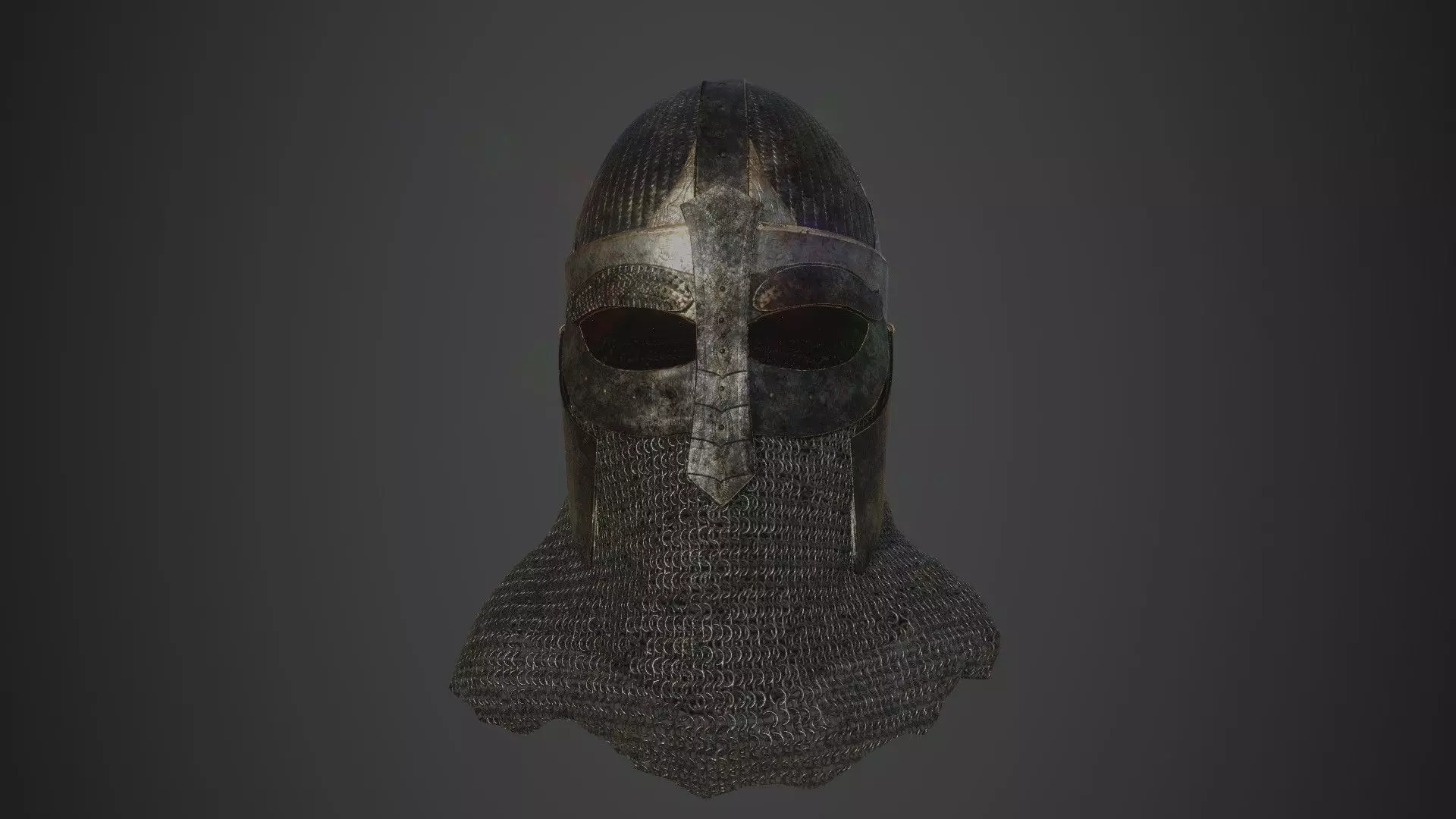 Scandinavian Helmet 3D model_0
