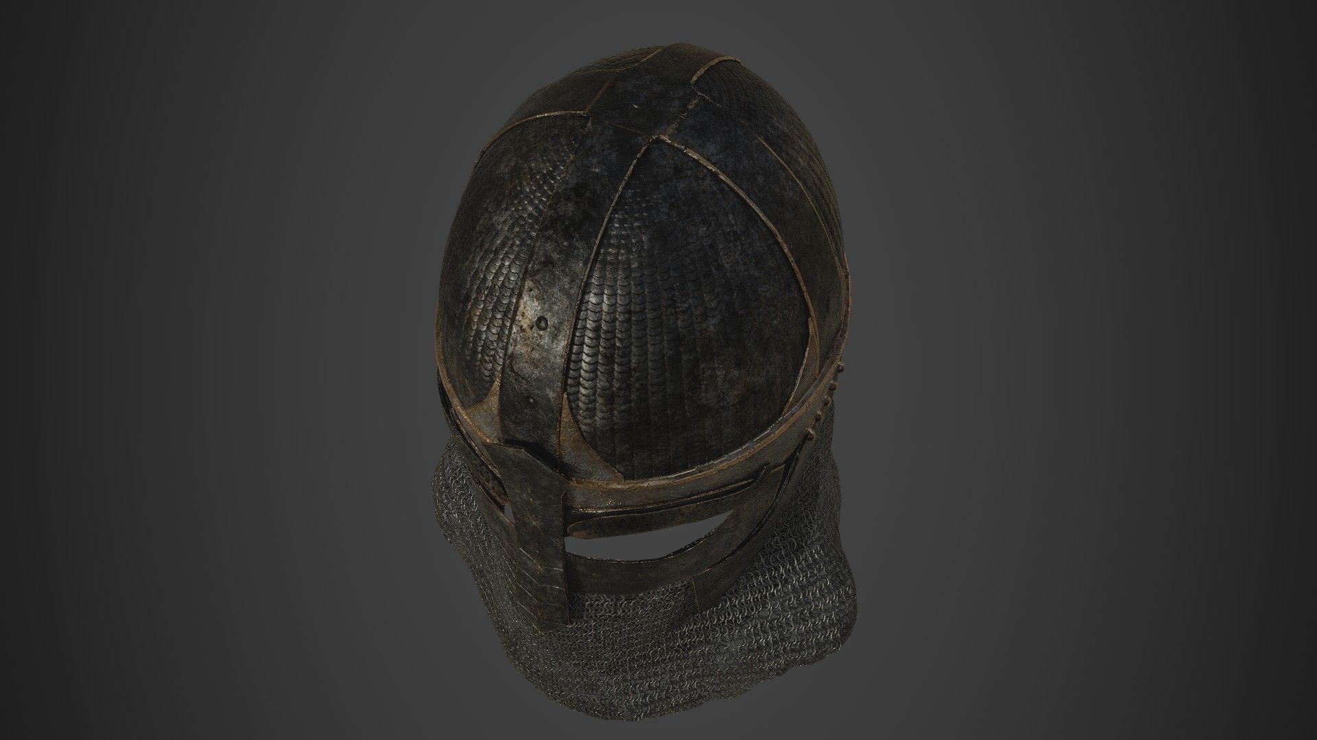 Scandinavian Helmet 3D model_7