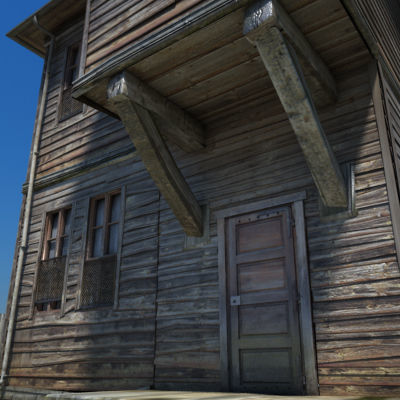 Wooden House 2 3D model_12