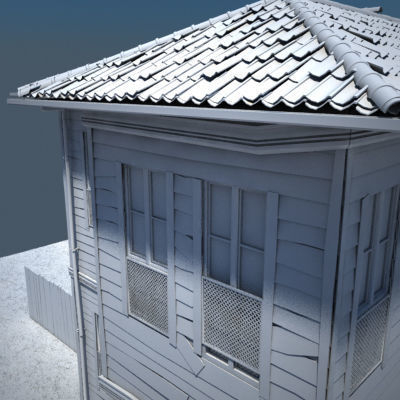 Wooden House 2 3D model_5