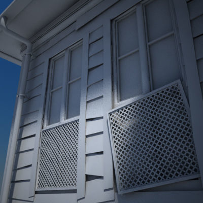 Wooden House 2 3D model_11