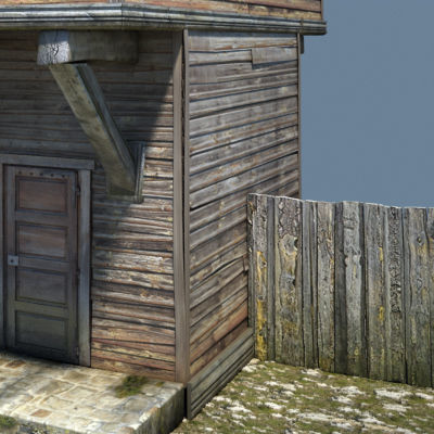 Wooden House 2 3D model_8