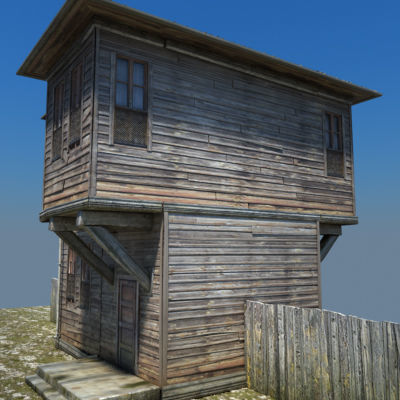 Wooden House 2 3D model_13