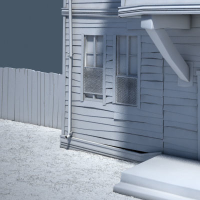 Wooden House 2 3D model_9