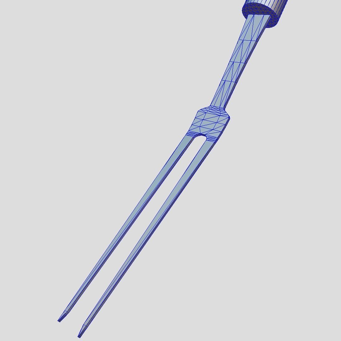 Meat Fork Low-poly 3D model_13