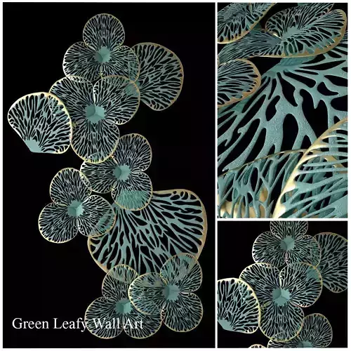 Green Leafy Wall Art