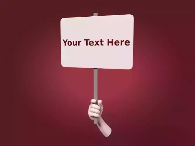 Cartoon Hand - Manifestation Sign