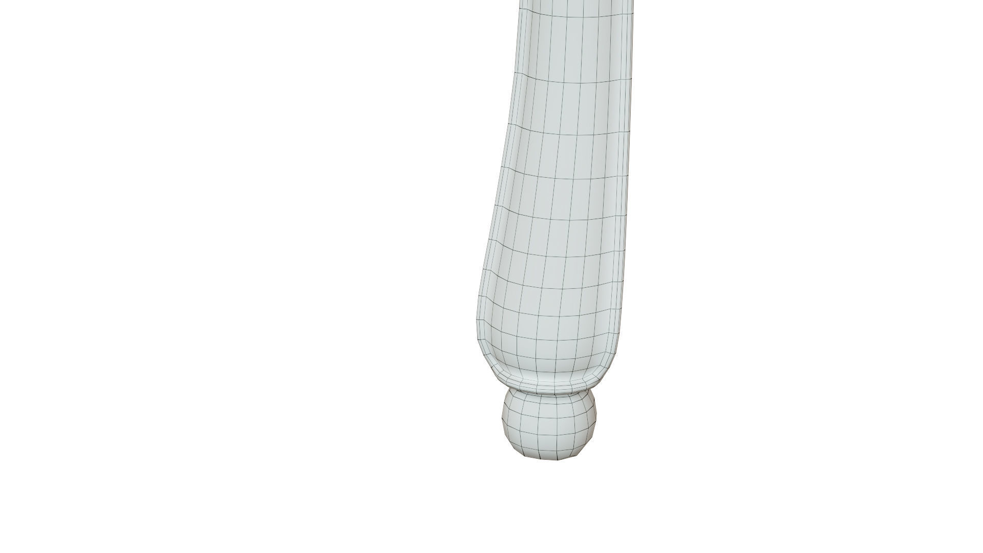 Classic table with carvings 2700 3D model_14