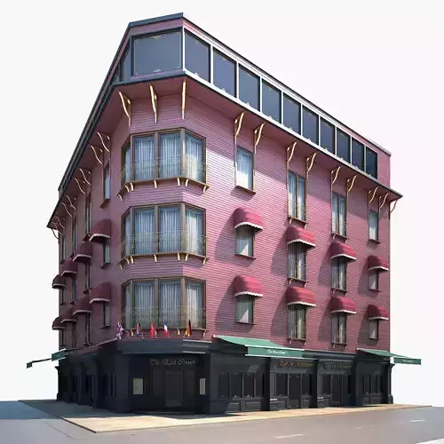 Corner Building Pub Restaurant Hotel 