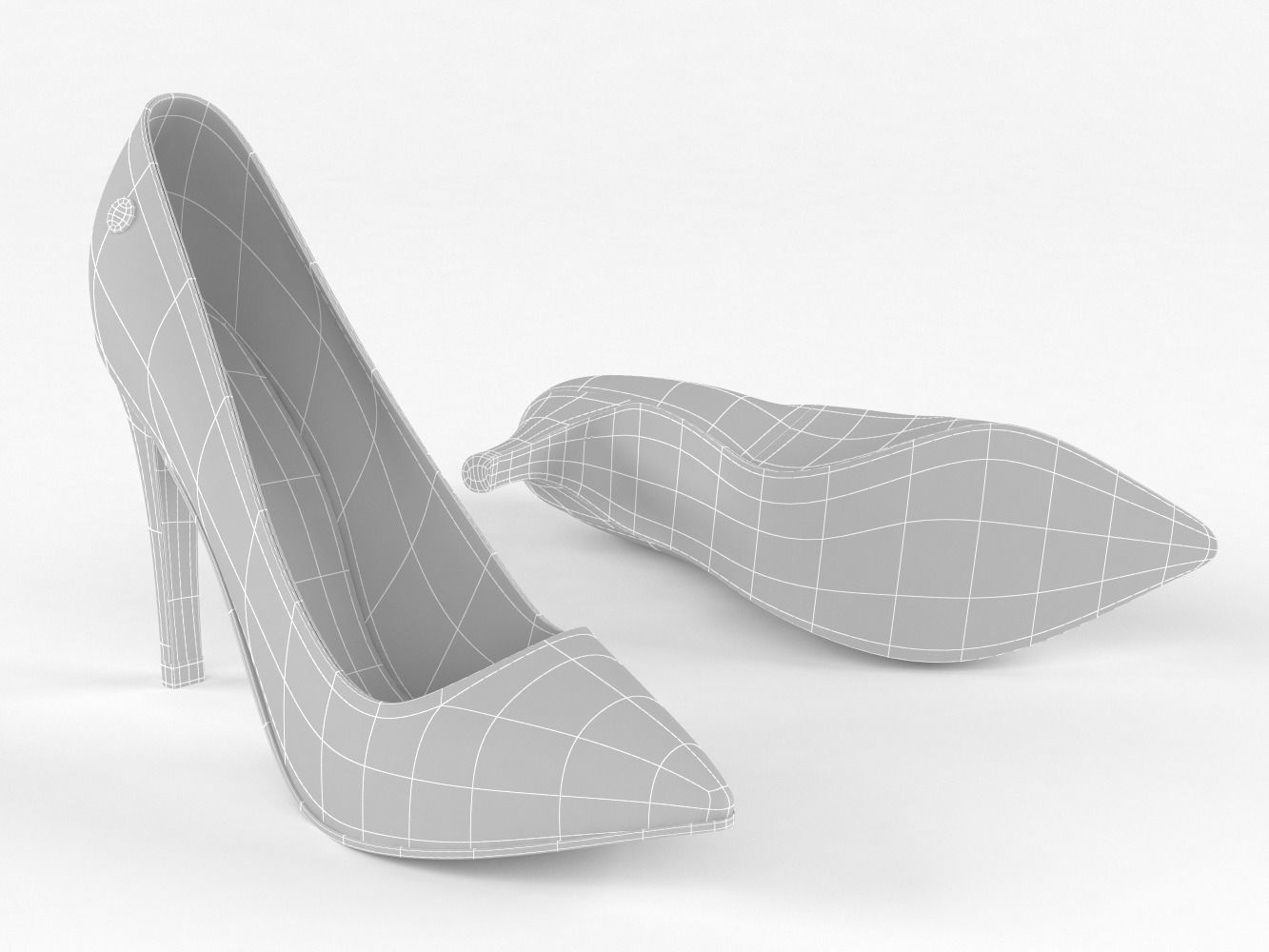 Women Shoes 3D model_7