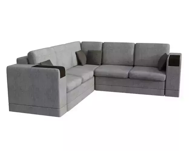Sofa 3d model corner sectional