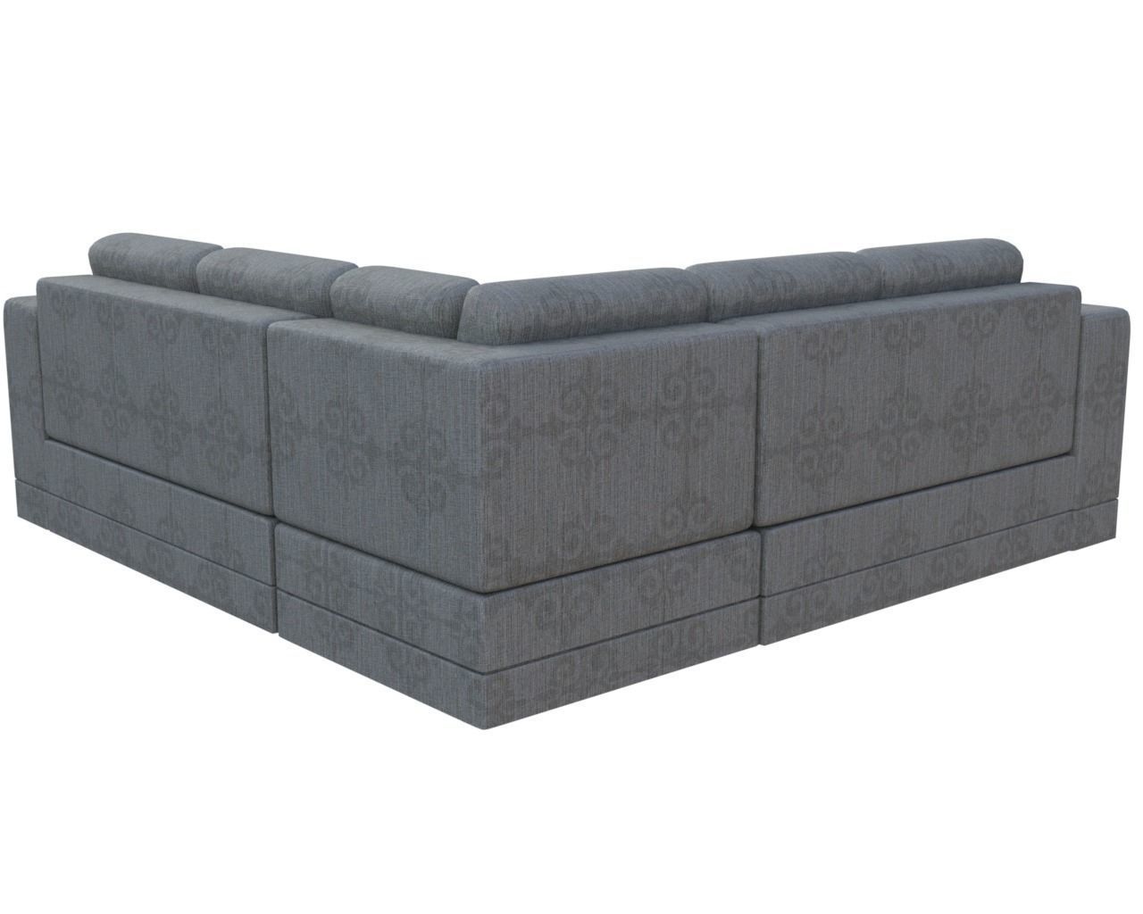Sofa 3d model corner sectional Low-poly 3D model_6
