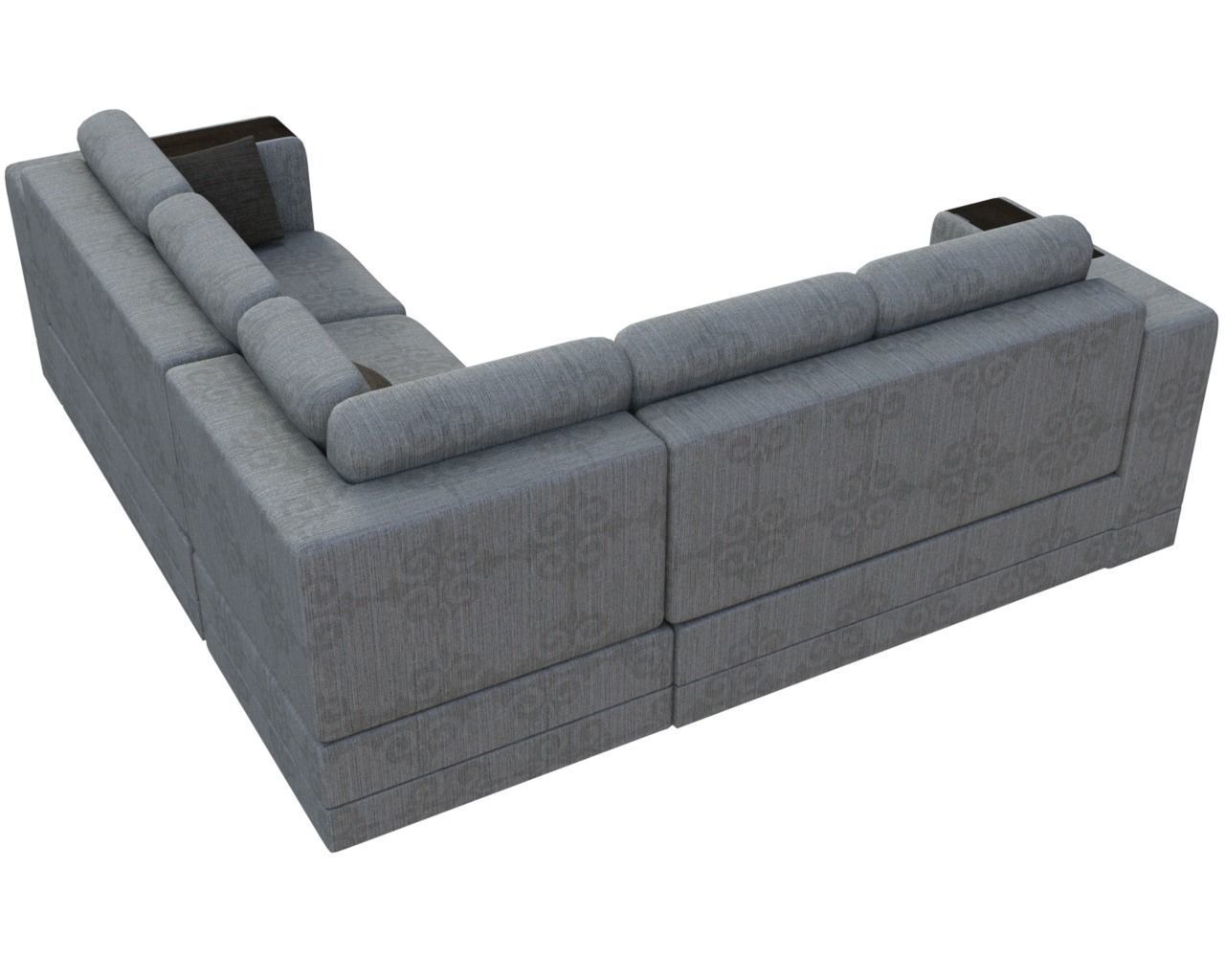 Sofa 3d model corner sectional Low-poly 3D model_5