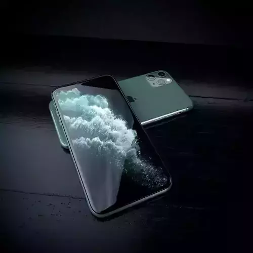 iPhone 11 PRO Low-poly 3D model
