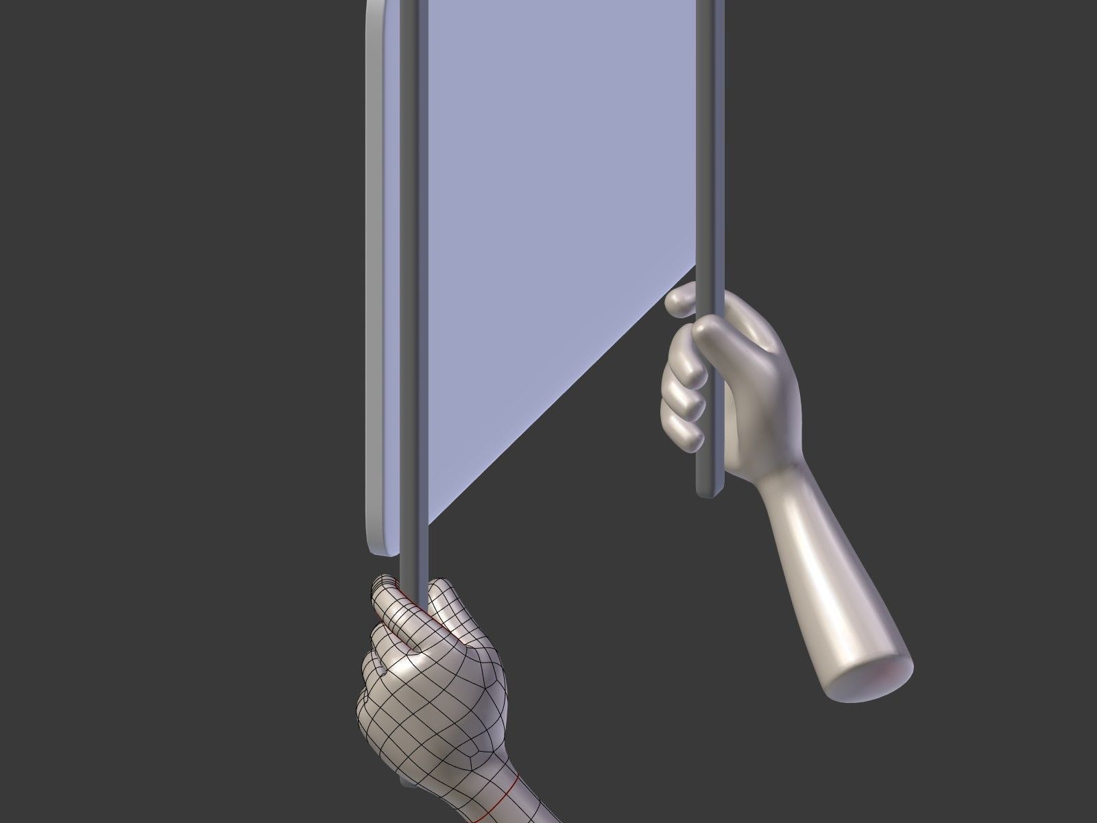 Cartoon Hand - Manifestation Sign Low-poly 3D model_12