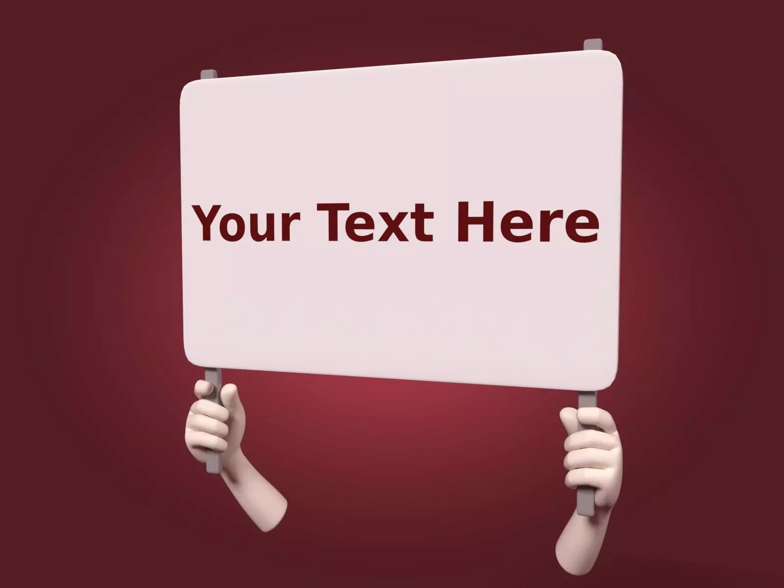 Cartoon Hand - Manifestation Sign Low-poly 3D model_0