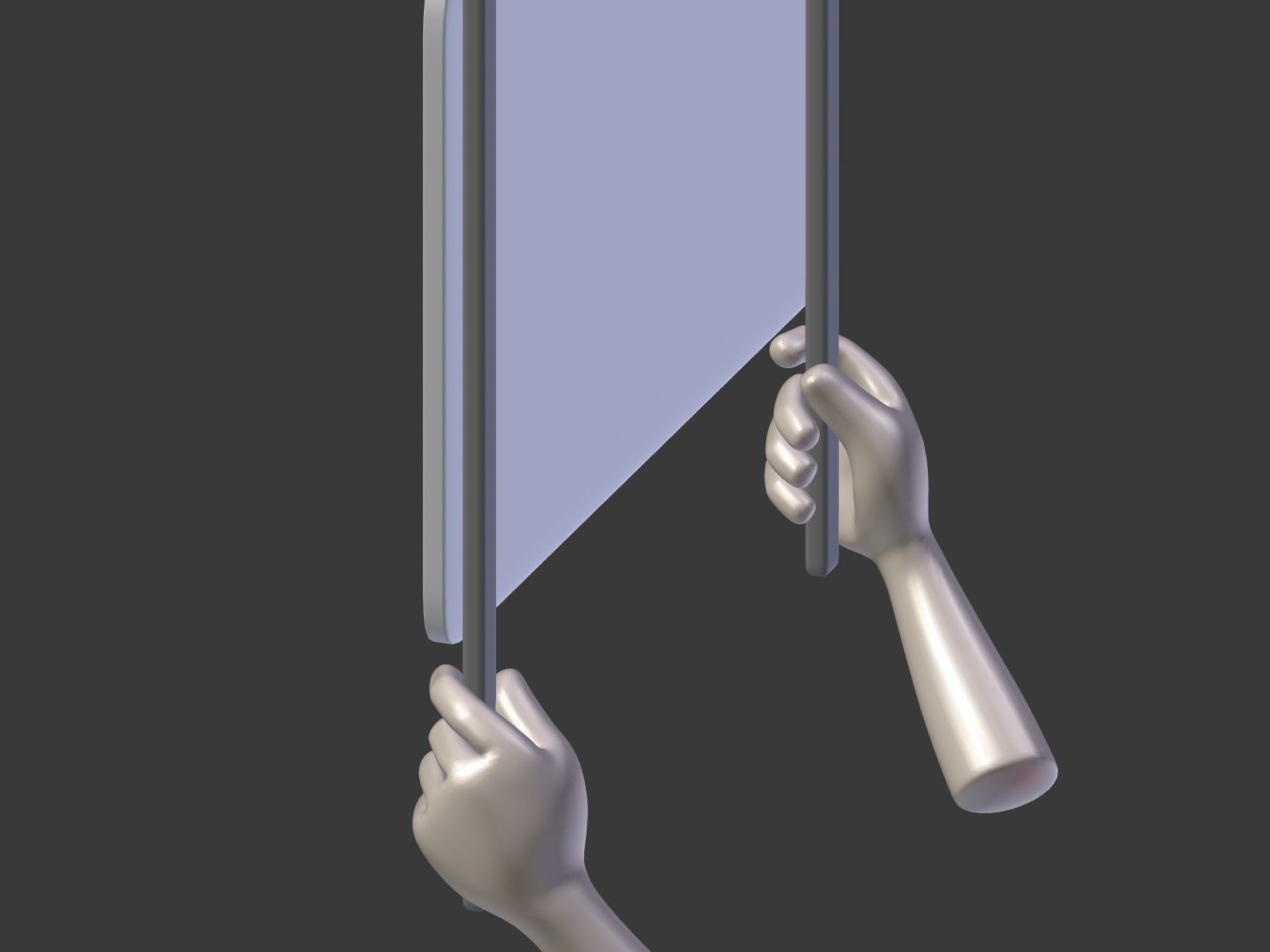 Cartoon Hand - Manifestation Sign Low-poly 3D model_11