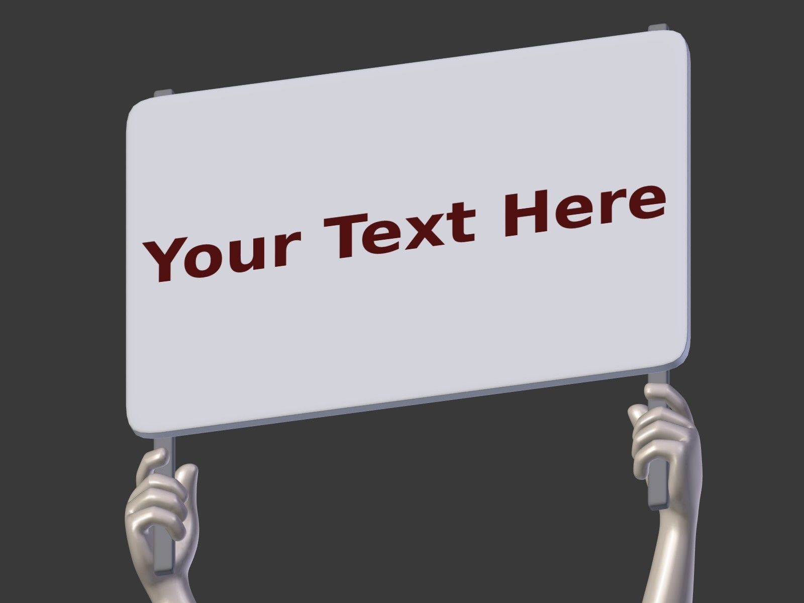 Cartoon Hand - Manifestation Sign Low-poly 3D model_15