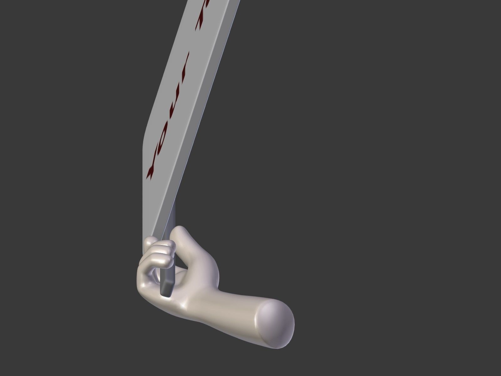 Cartoon Hand - Manifestation Sign Low-poly 3D model_13