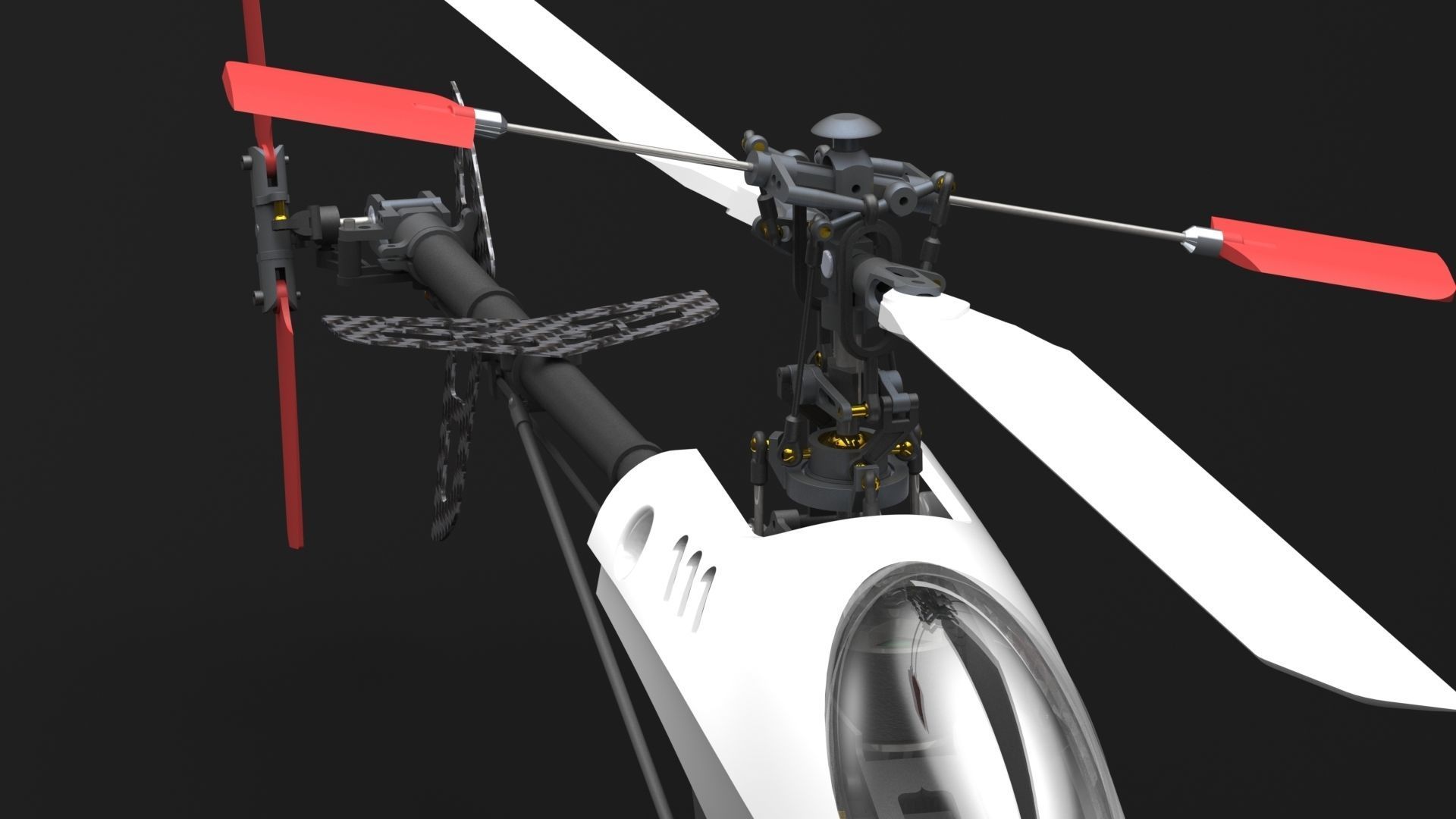 Belt CP V2 Custom RC Helicopter 3D model_8
