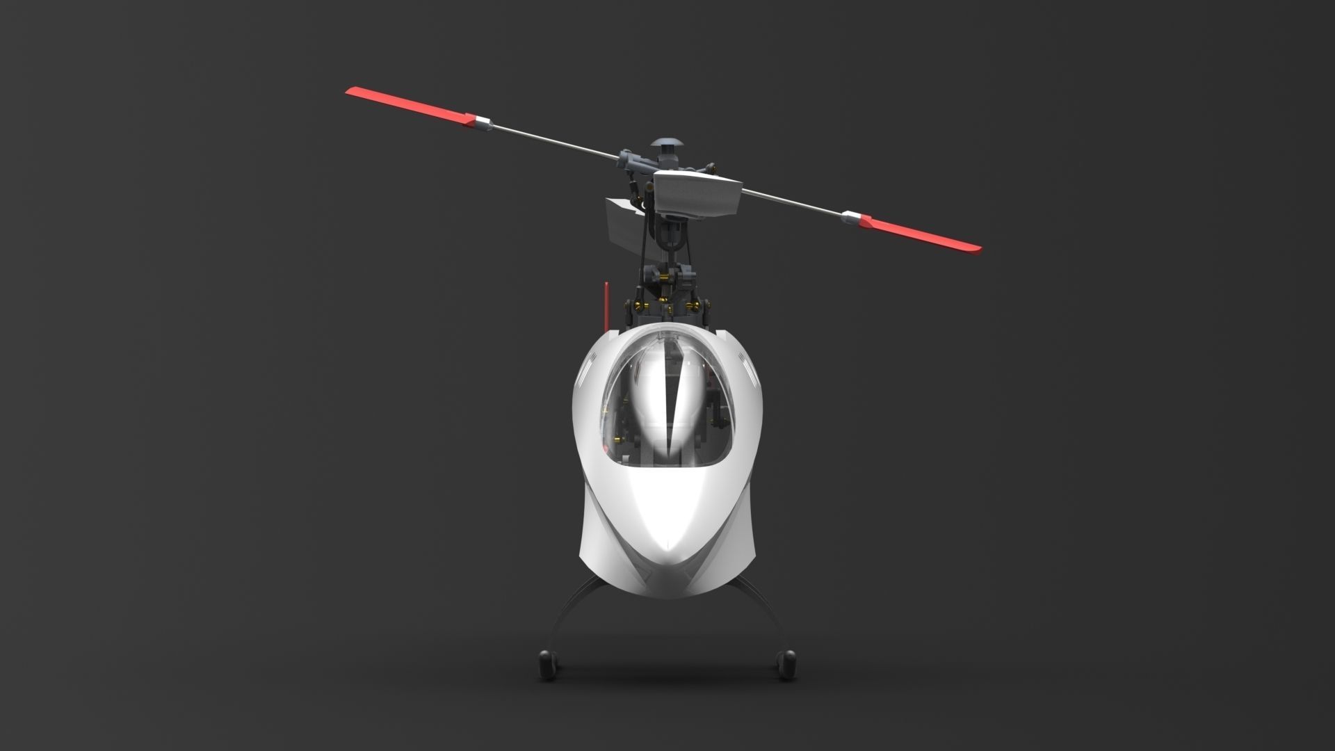 Belt CP V2 Custom RC Helicopter 3D model_1