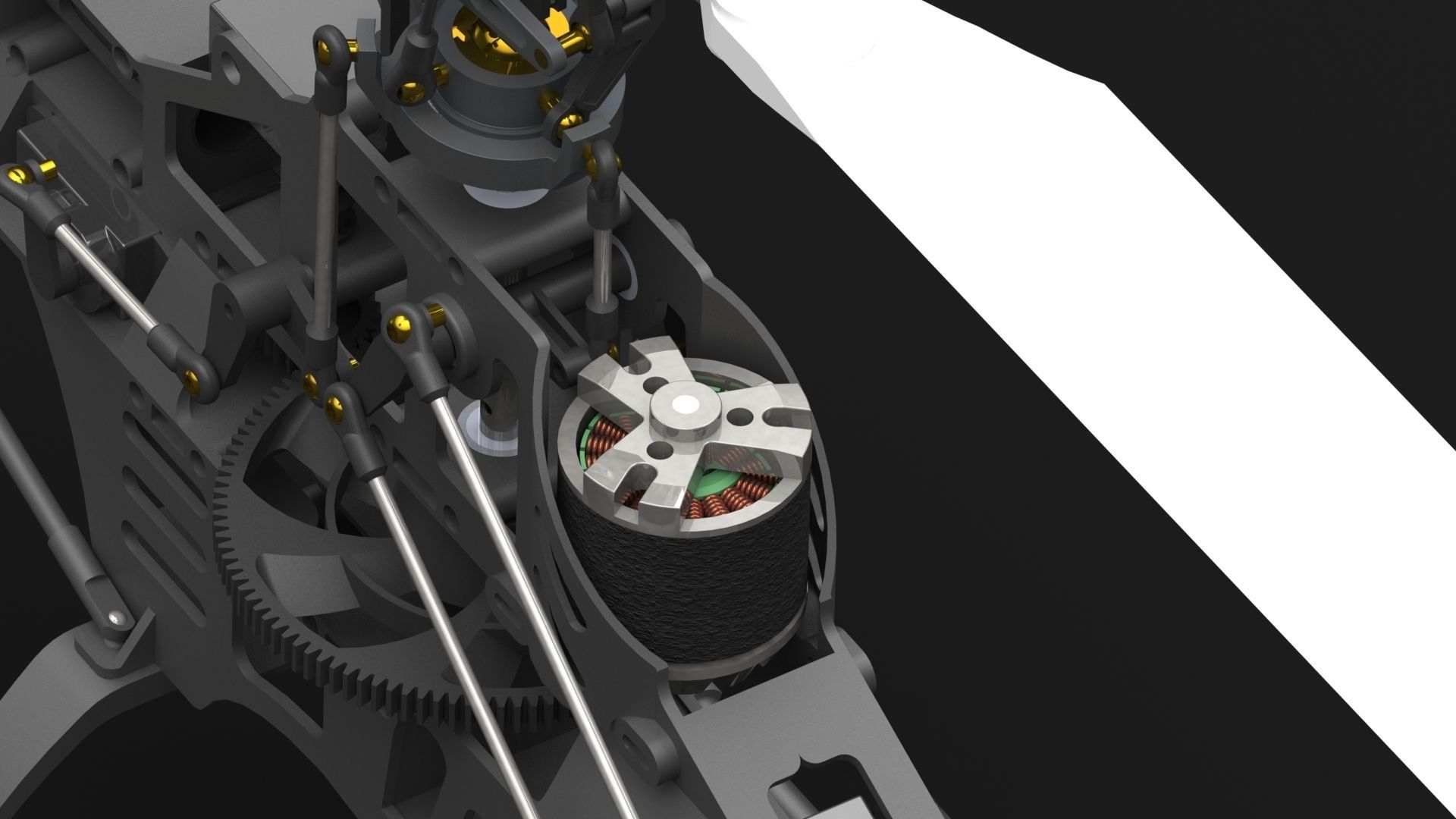 Belt CP V2 Custom RC Helicopter 3D model_9