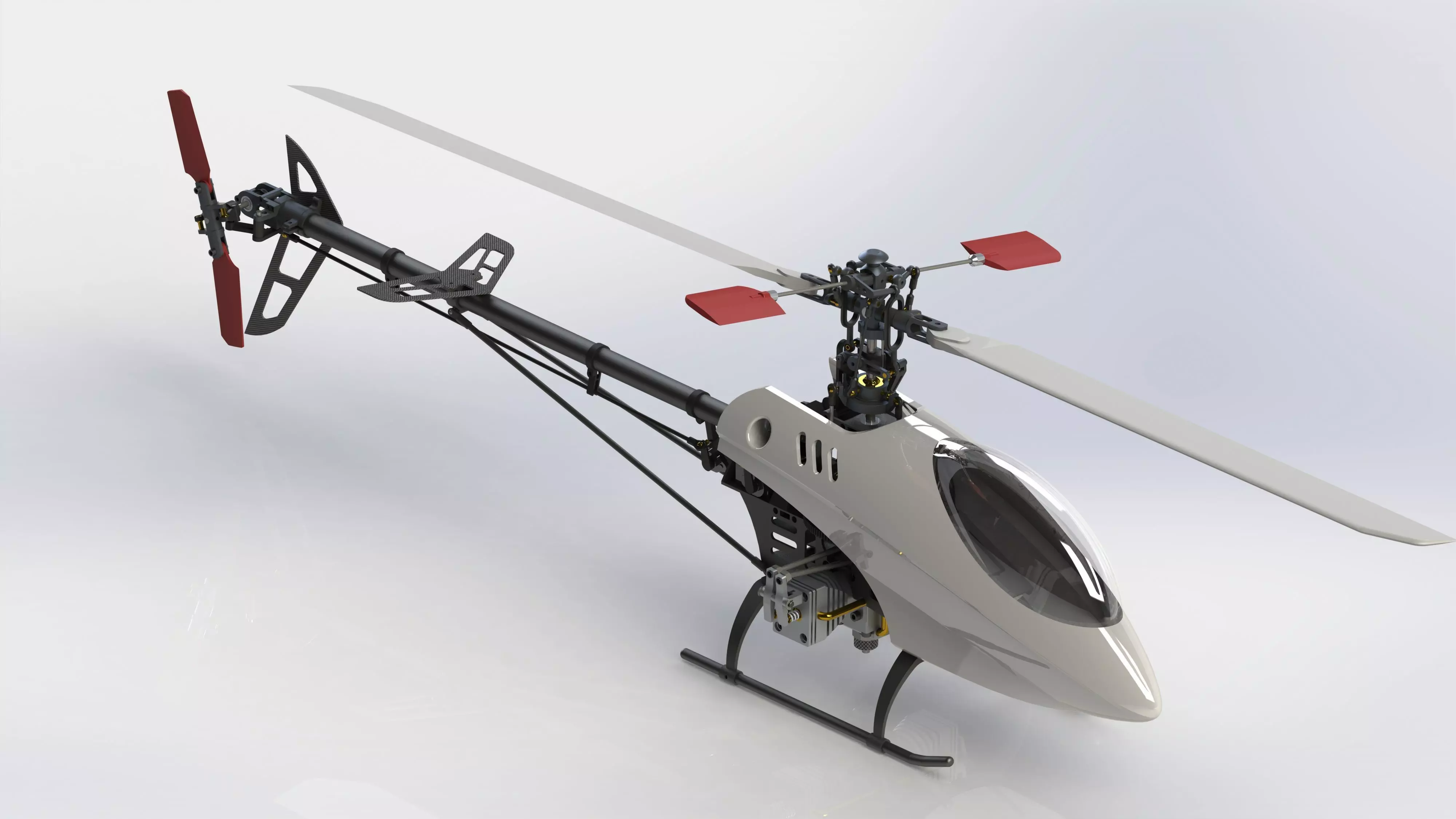 Belt CP V2 Custom RC Helicopter 3D model_0