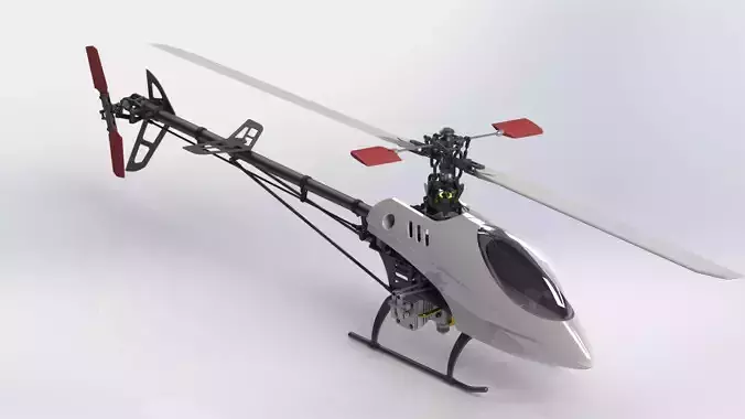 Belt CP V2 Custom RC Helicopter 3D model