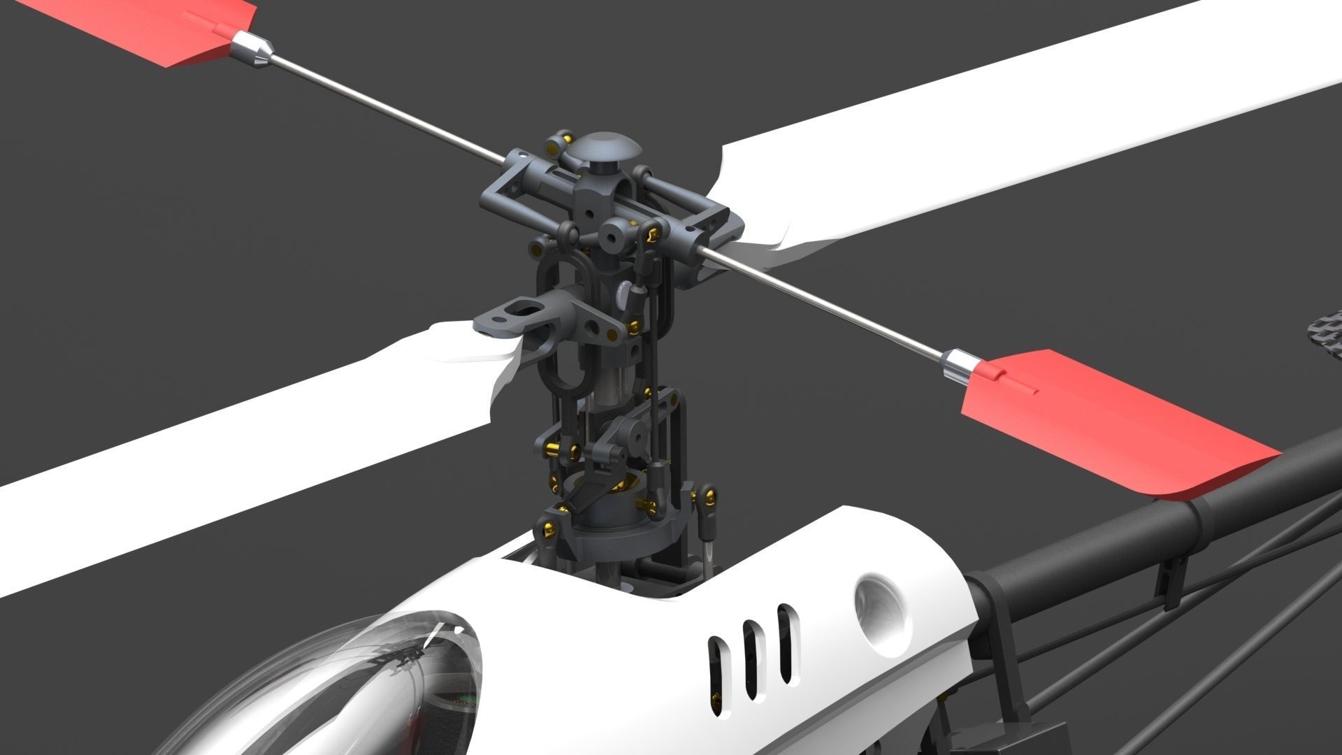 Belt CP V2 Custom RC Helicopter 3D model_2