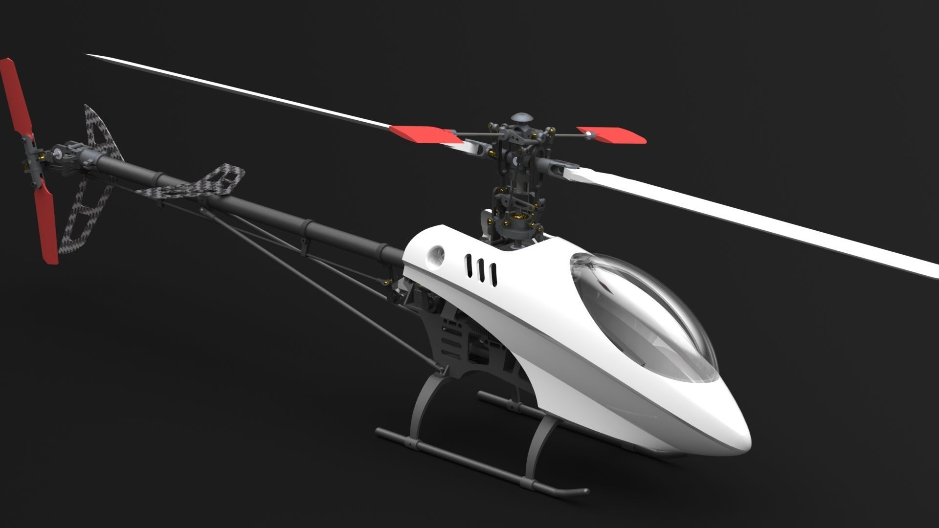 Belt CP V2 Custom RC Helicopter 3D model_6