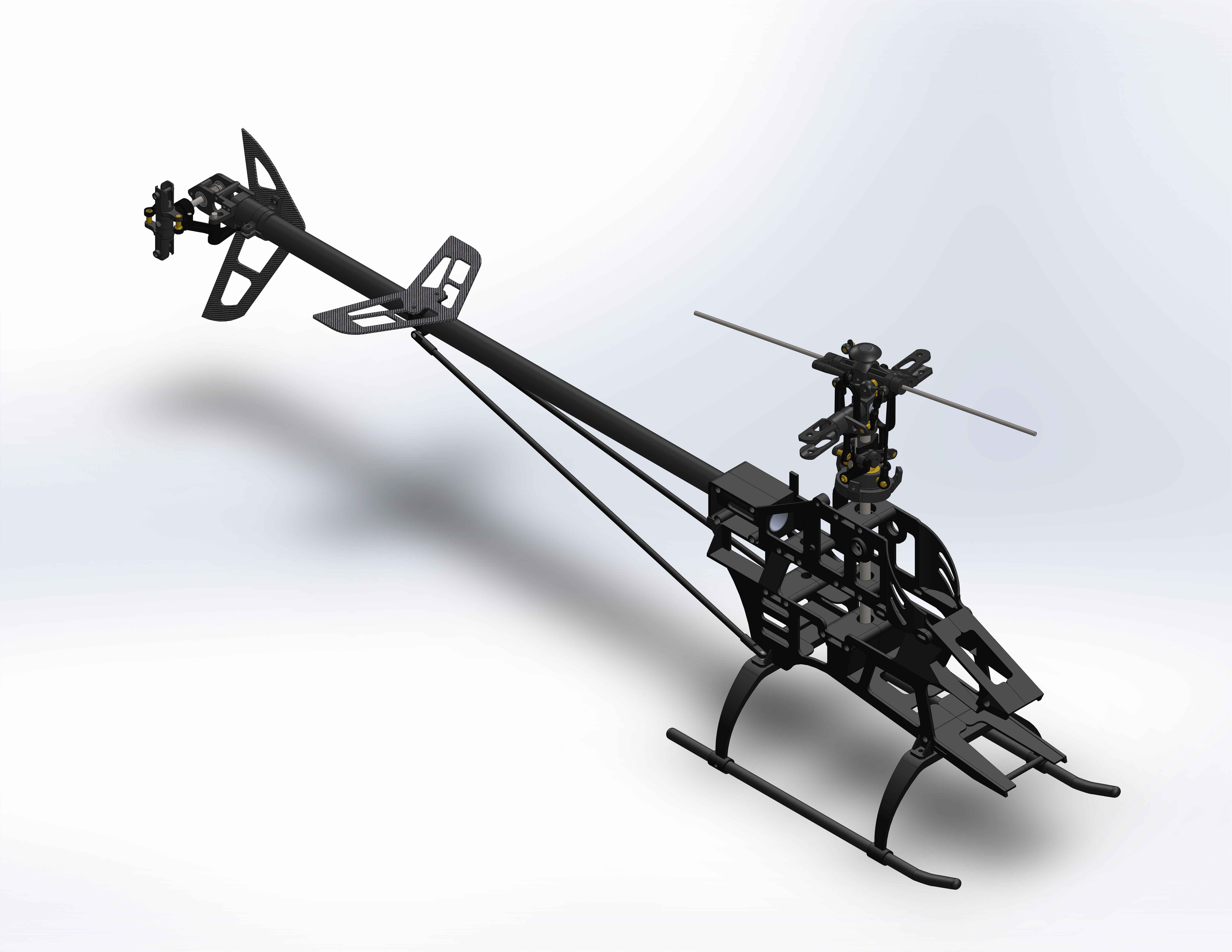 Belt CP V2 Custom RC Helicopter 3D model_5