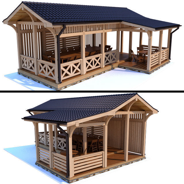 Gazebo in a modern style