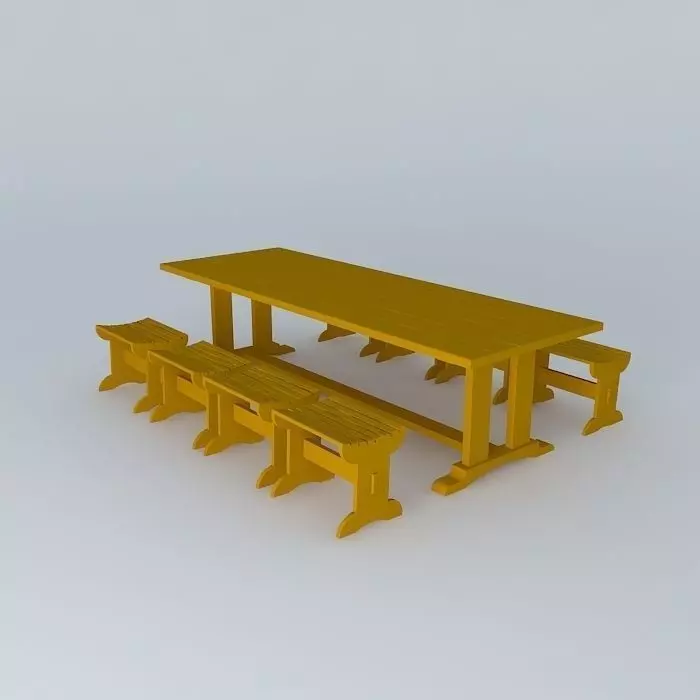 Patio Table Free 3D model