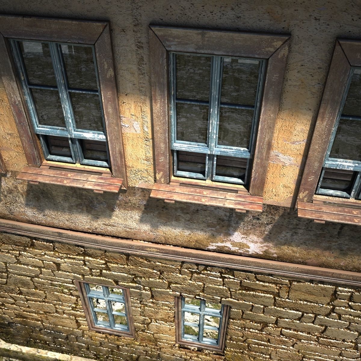 Stone House 3D model_3