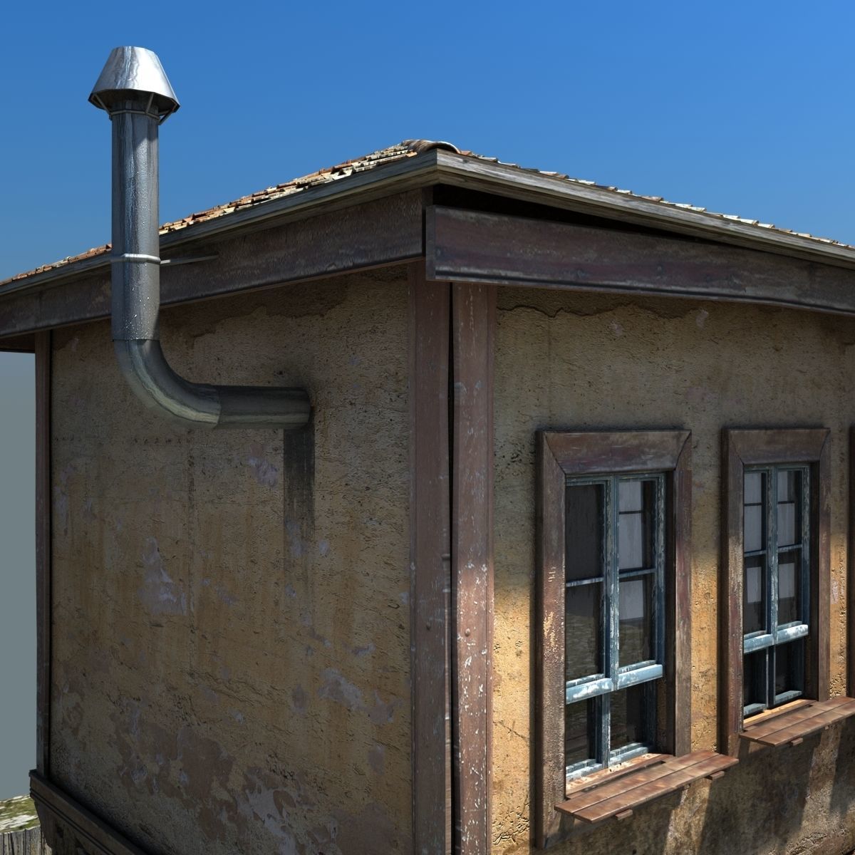 Stone House 3D model_1